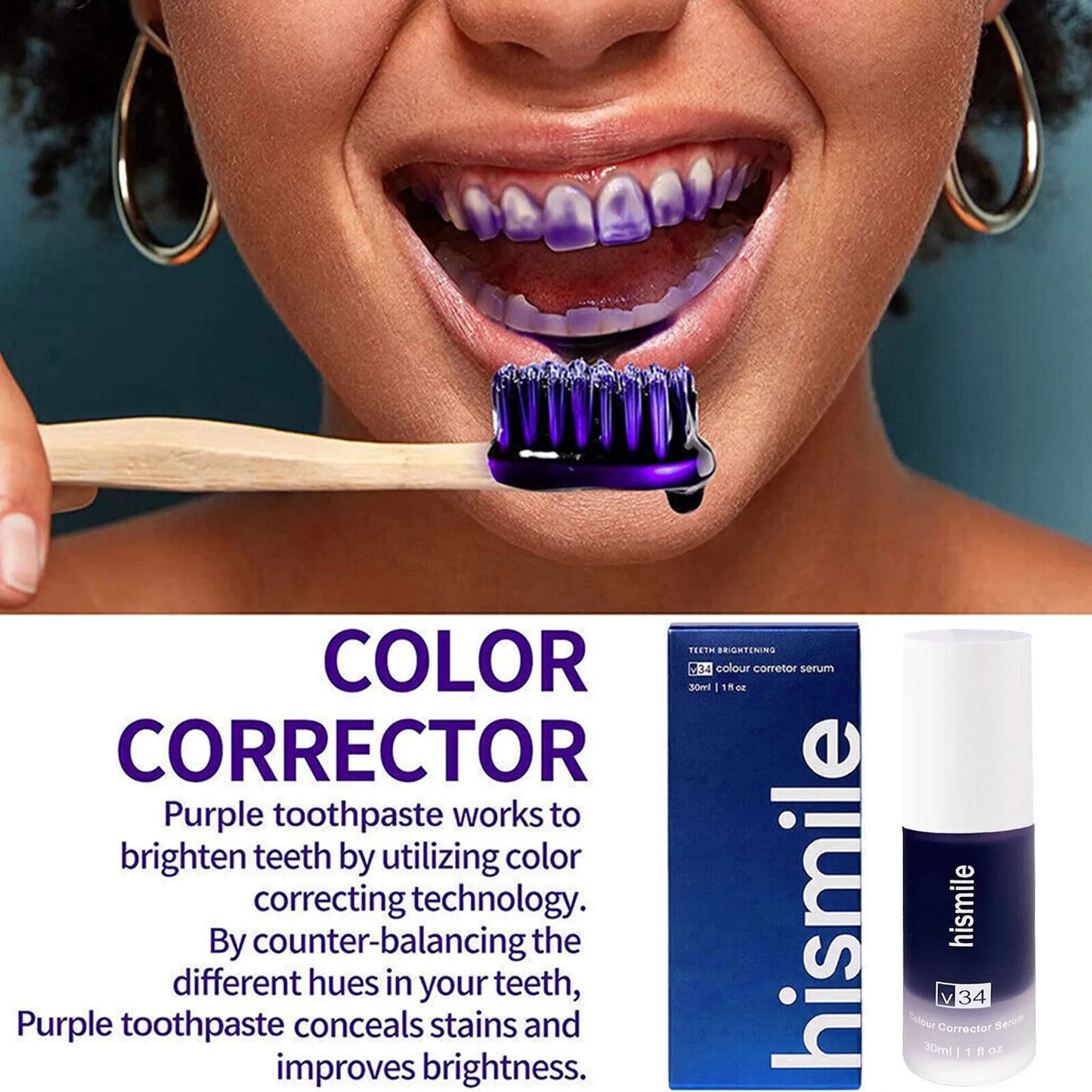 Hi-Smile Teeth Whitening Purple Serum